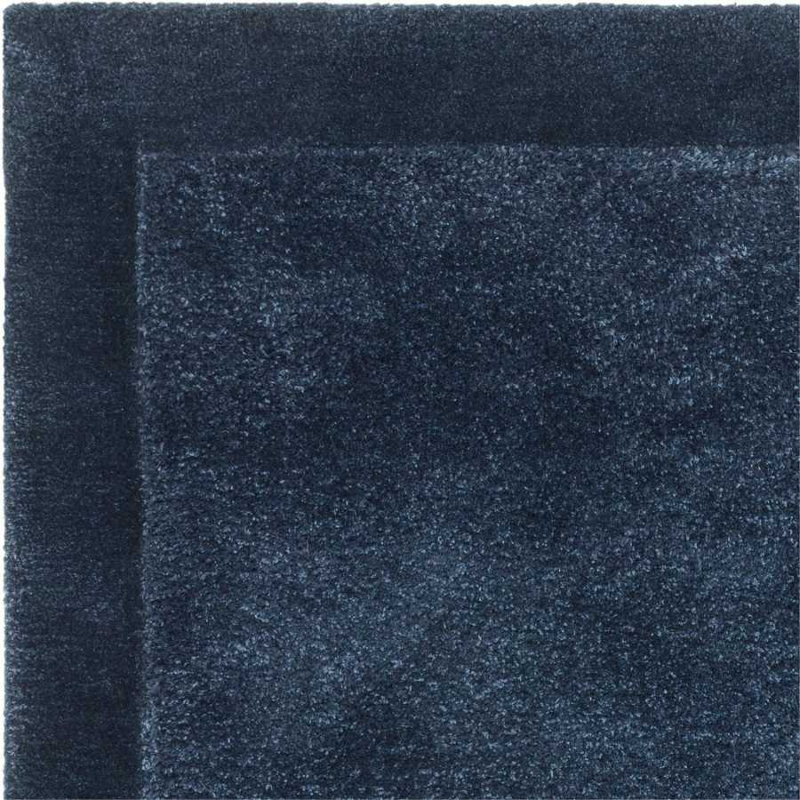 Asiatic London Contemporary Plain Rise Rug - Navy