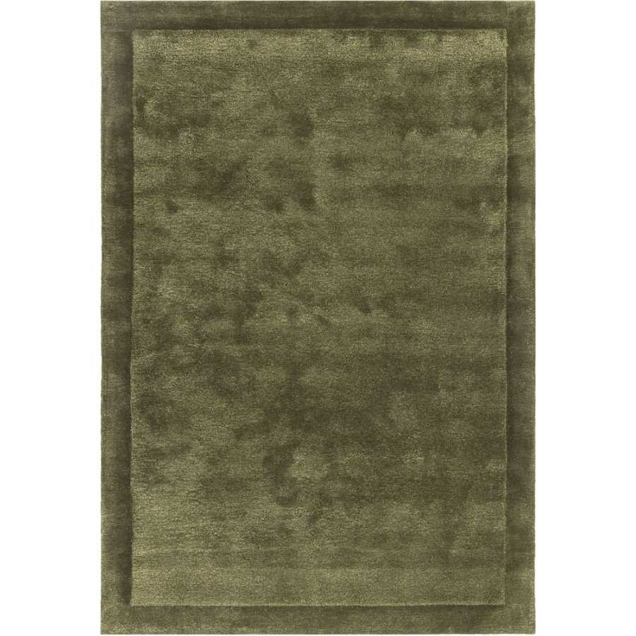 Asiatic London Contemporary Plain Rise Rug - Olive