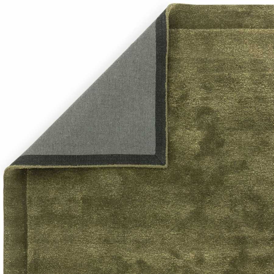 Asiatic London Contemporary Plain Rise Rug - Olive