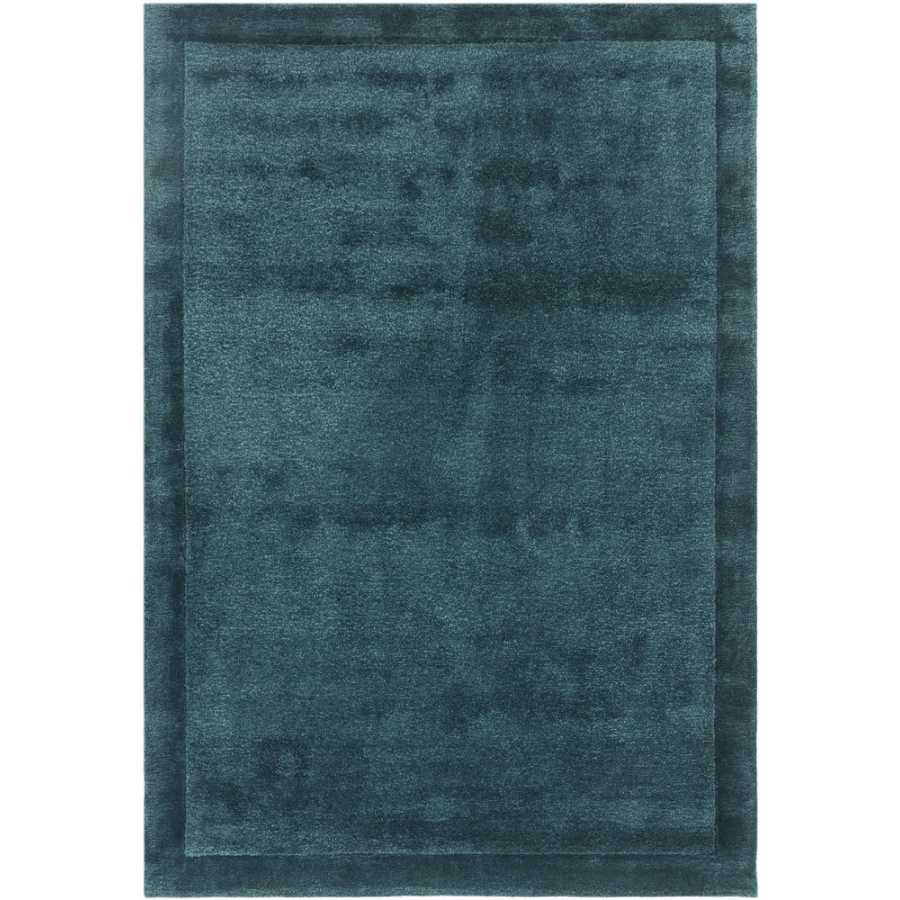Asiatic London Contemporary Plain Rise Rug - Teal