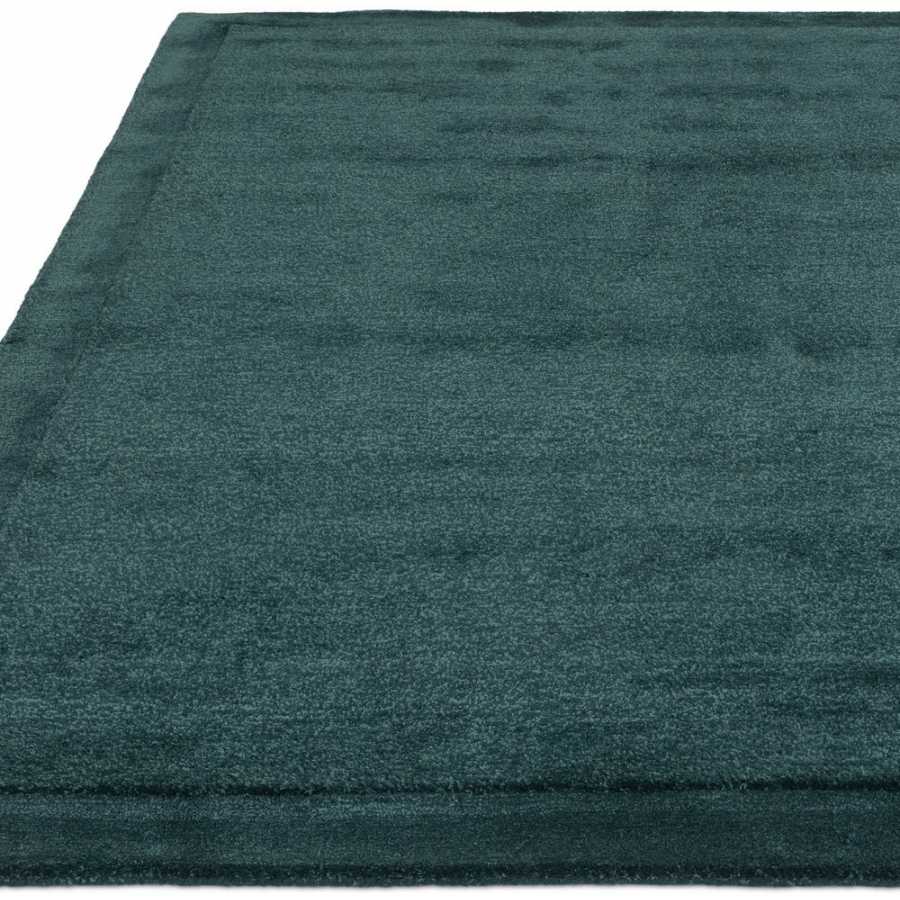 Asiatic London Contemporary Plain Rise Rug - Teal