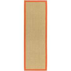 Asiatic Natural Weaves Sisal Runner Rug - Linen & Orange