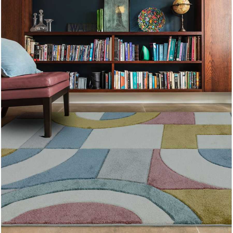 Asiatic London Easy Living Sketch Rug - SK08 Retro Multicolour