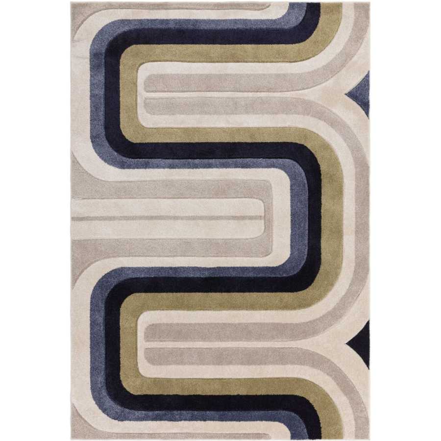 Asiatic London Easy Living Sketch Rug - SK18 Contour Blue