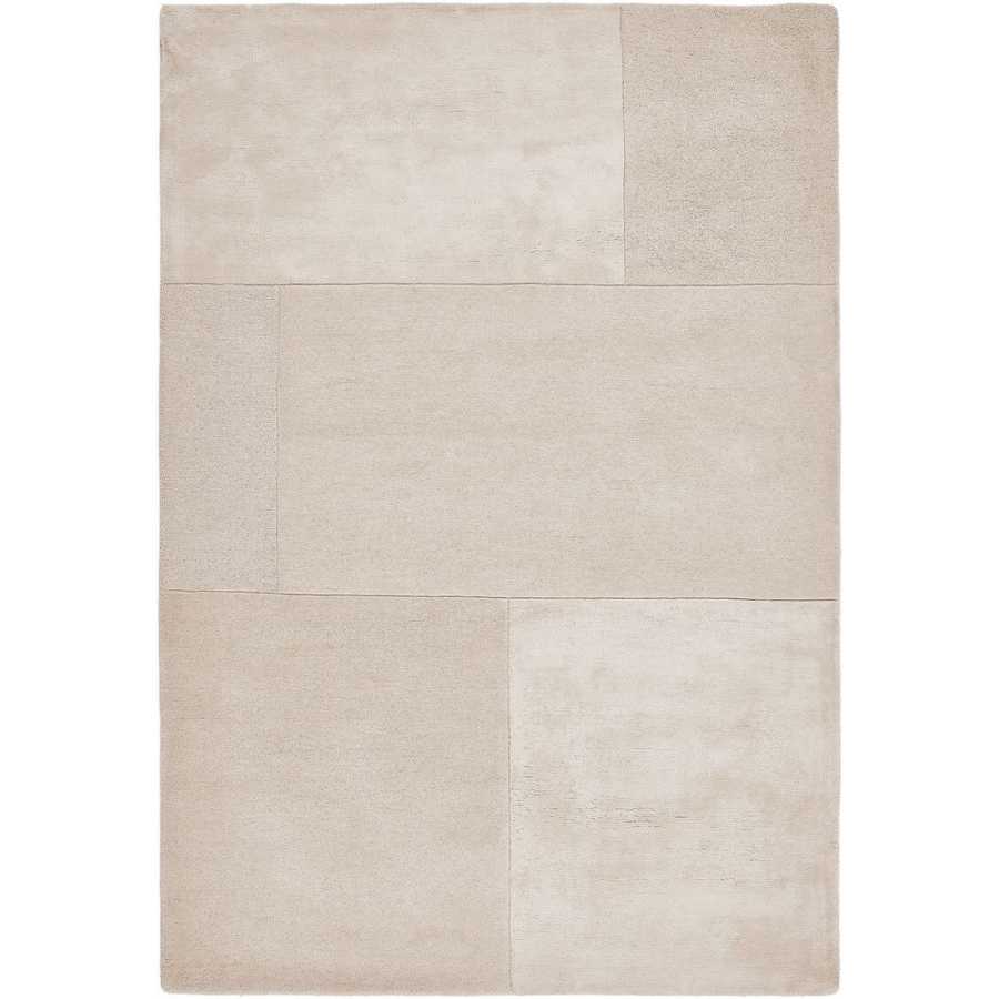 Asiatic London Contemporary Plain Tate Tonal Textures Rug - Ivory