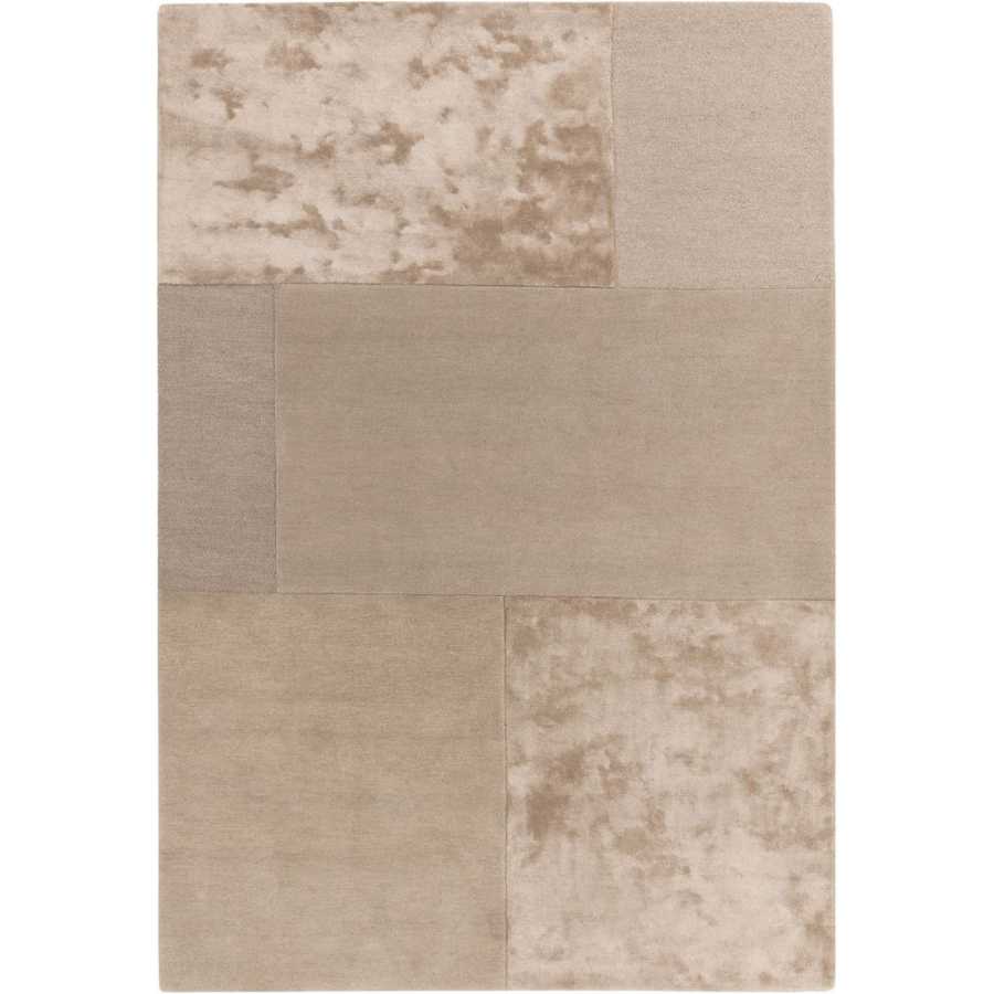 Asiatic London Contemporary Plain Tate Tonal Textures Rug - Sand
