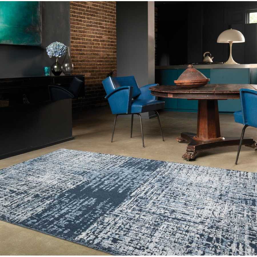 Asiatic London Contemporary Design Torino Rug - Petrol Blue