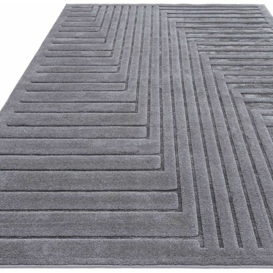 Asiatic London Easy Living Valley Rug - Charcoal Connection