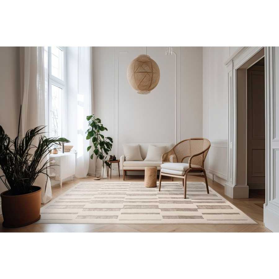 Asiatic London Easy Living Valley Rug - Natural & Ivory Tile