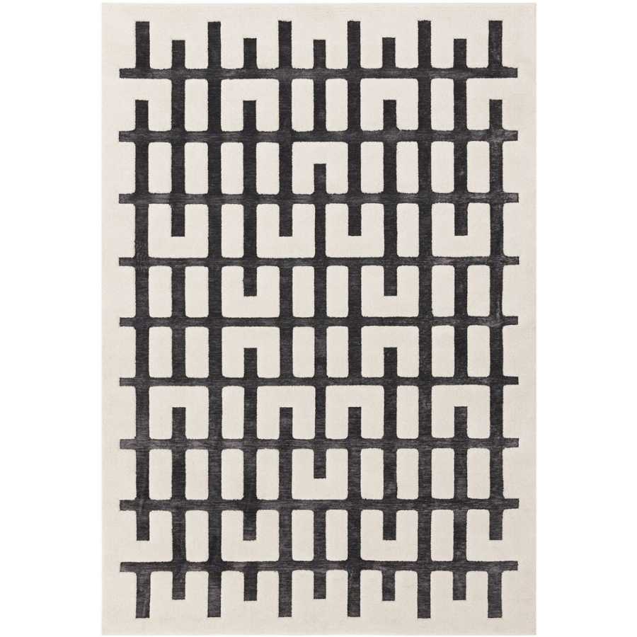 Asiatic London Easy Living Valley Rug - Charcoal & Ivory Junction