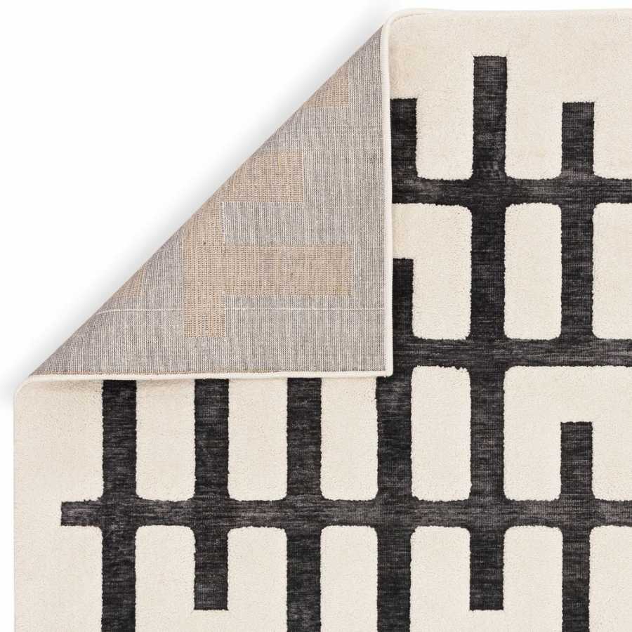 Asiatic London Easy Living Valley Rug - Charcoal & Ivory Junction