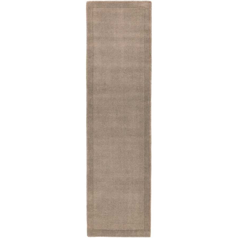 Asiatic London Contemporary Plain York Runner Rug - Taupe