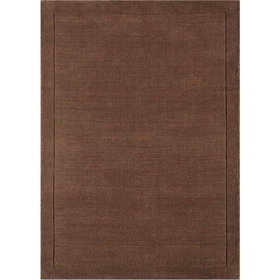 Asiatic London Contemporary Plain York Rug - Chocolate