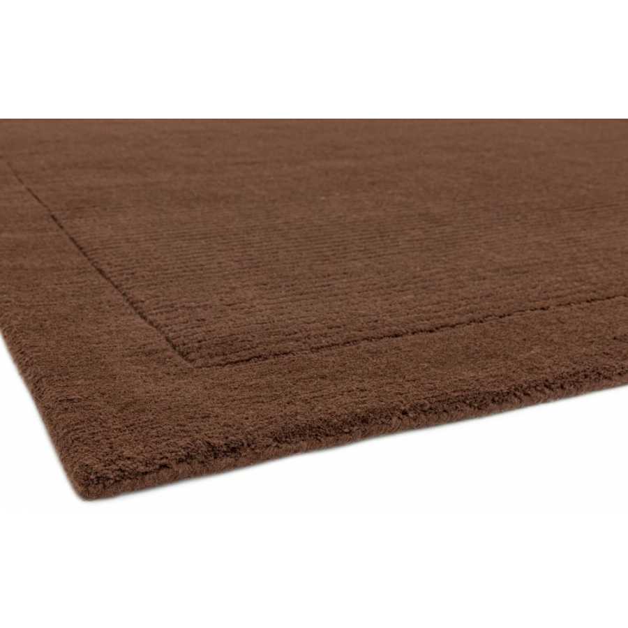 Asiatic London Contemporary Plain York Rug - Chocolate