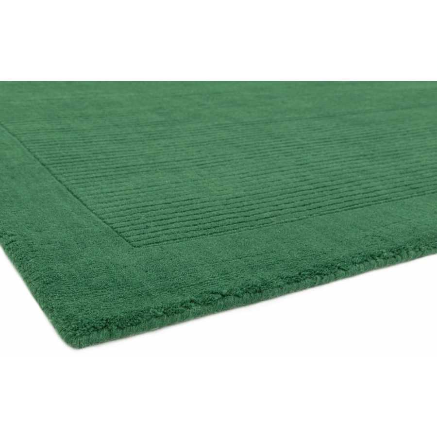 Asiatic London Contemporary Plain York Rug - Forest Green