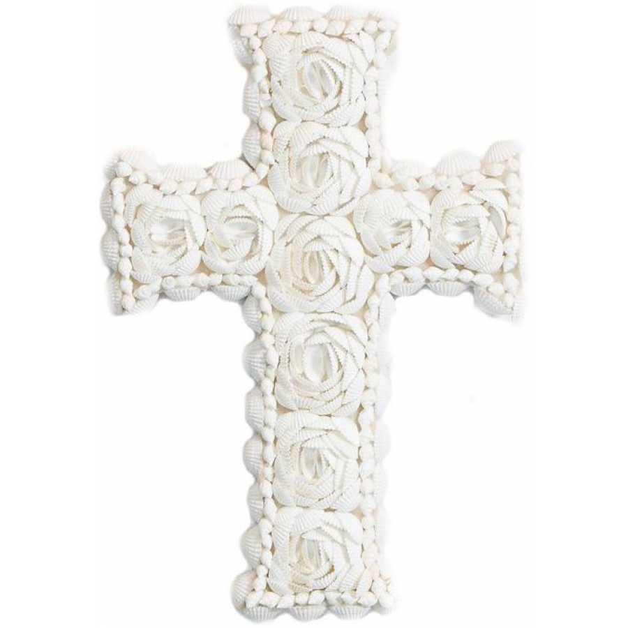 Bazar Bizar Shell Cross Ornament