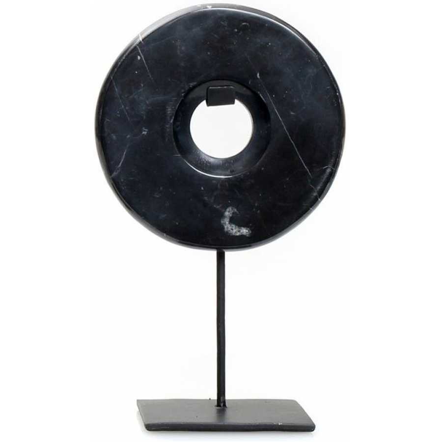 Bazar Bizar Marble Ornament - Black - Small