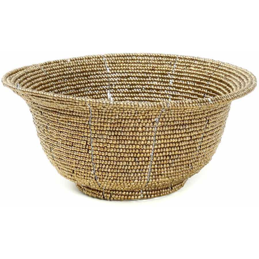 Bazar Bizar Beaded Deco Bowl - Gold