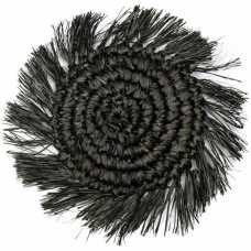 Bazar Bizar Fringe Coaster - Black