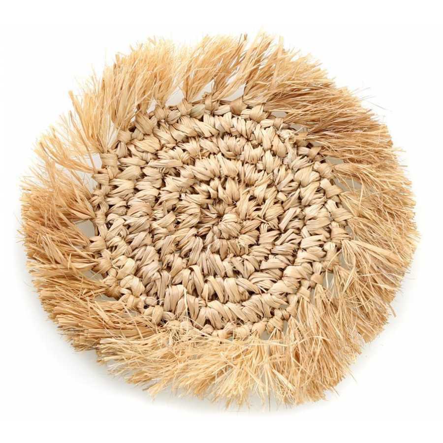 Bazar Bizar Fringe Coaster - Natural