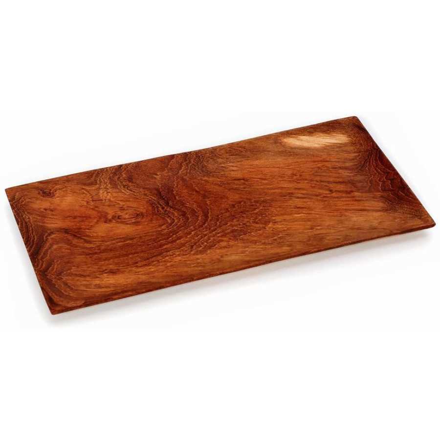 Bazar Bizar Teak Root Sushi Serving Plate - Medium