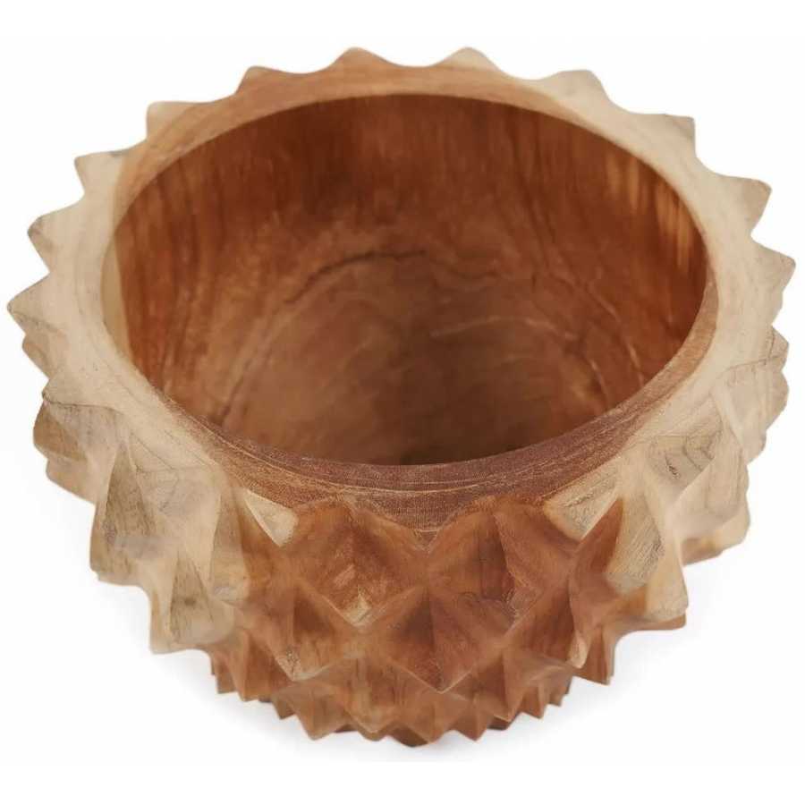 Bazar Bizar Teak Root Spikey Bowl - Small