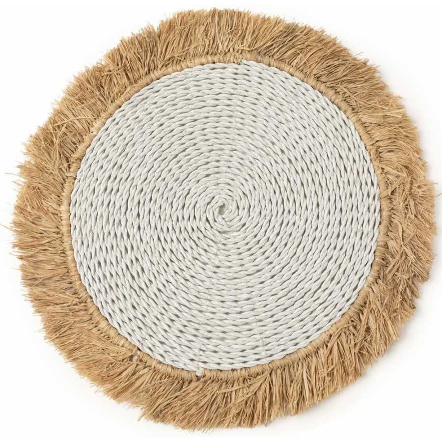 Bazar Bizar Seagrass Placemat - White & Natural