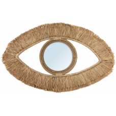 Bazar Bizar Raffia Eye Wall Mirror