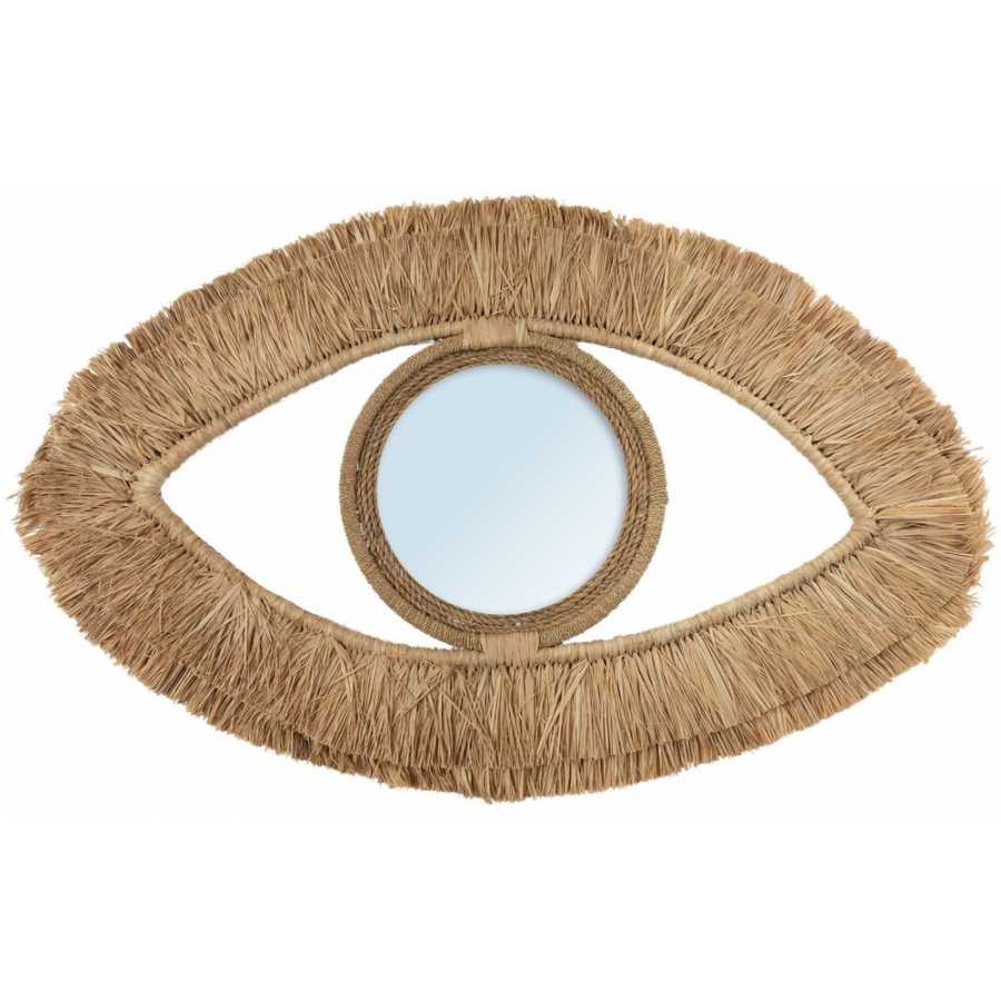 Bazar Bizar Raffia Eye Wall Mirror