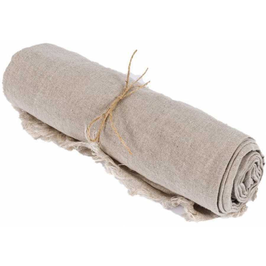 Bazar Bizar Linen Square Tablecloth - Beige