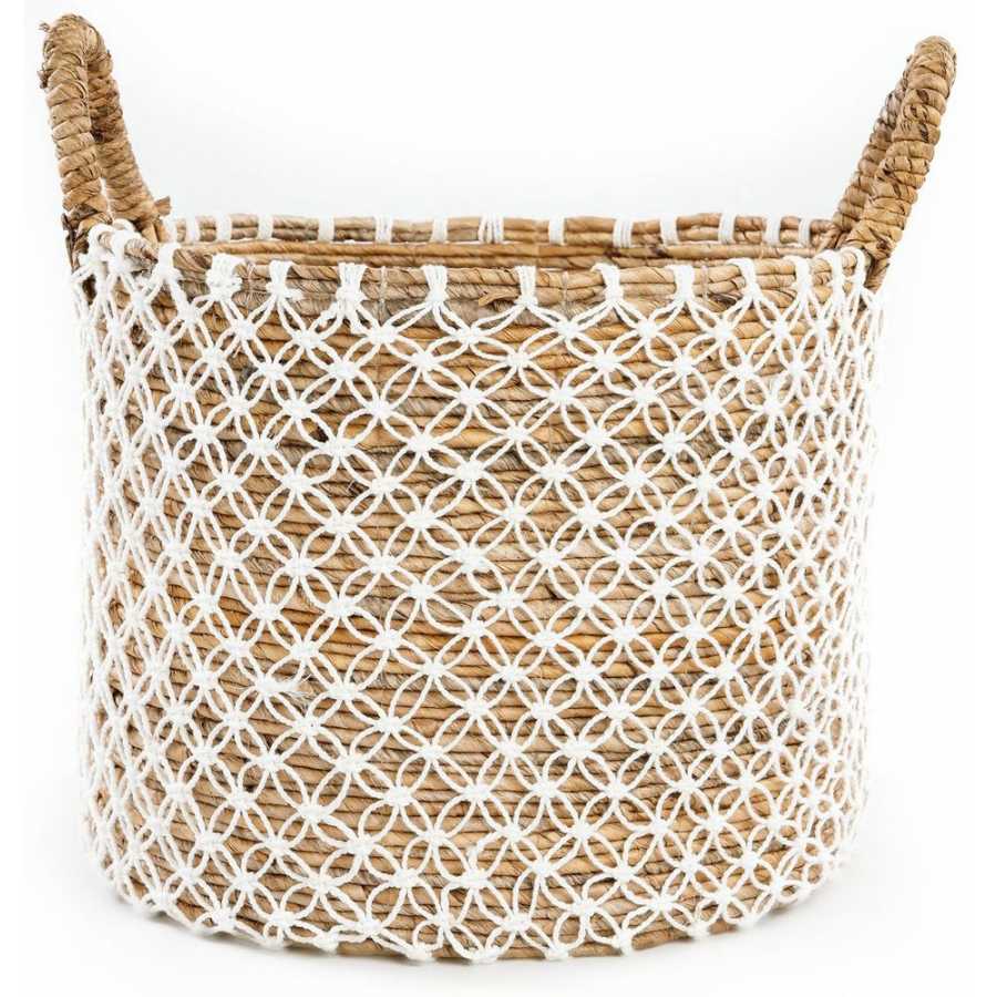 Bazar Bizar Macrame Cross Basket - Large