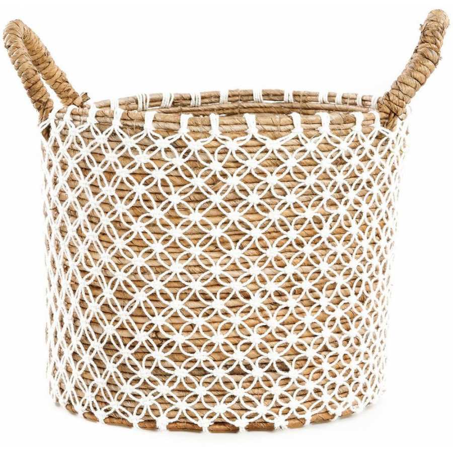 Bazar Bizar Macrame Cross Basket - Medium