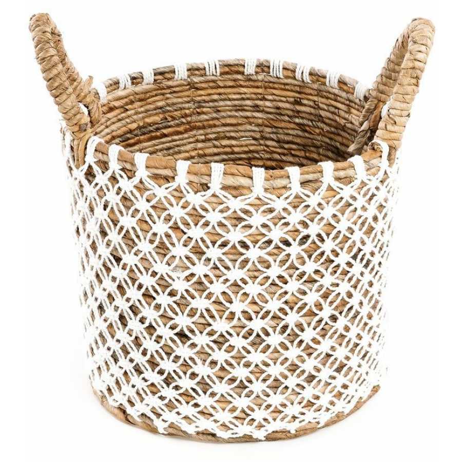 Bazar Bizar Macrame Cross Basket - Small