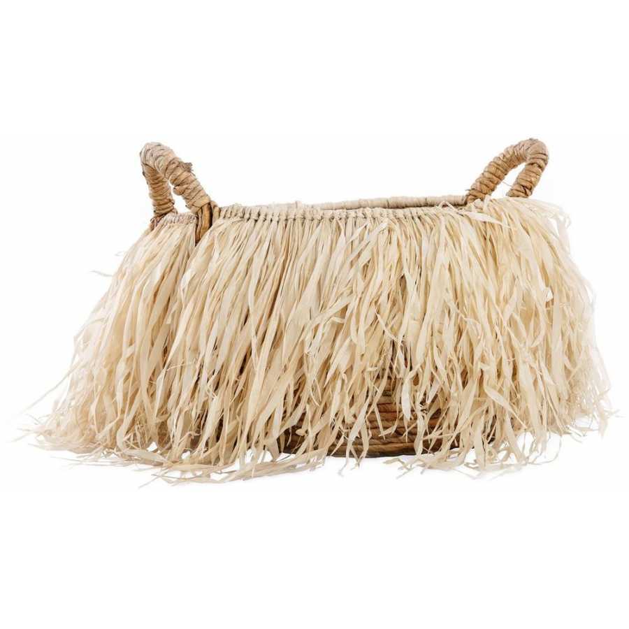 Bazar Bizar Raffia Tassel Basket - Large