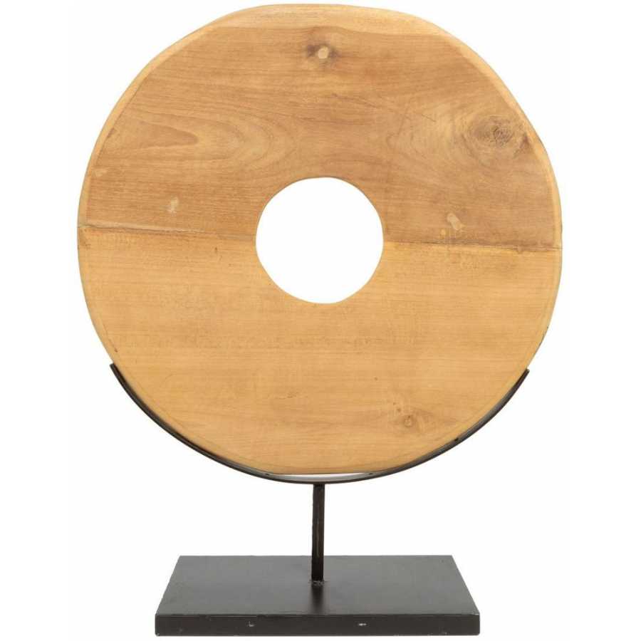 Bazar Bizar Teak Disk Ornament - Large