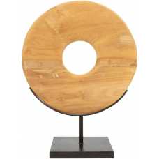 Bazar Bizar Teak Disk Ornament