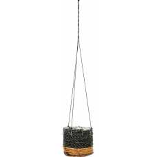 Bazar Bizar Banana Plant Hanging Plant Pot - Natural & Black