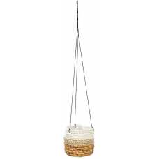 Bazar Bizar Banana Plant Hanging Plant Pot - Natural & White