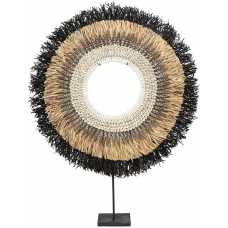 Bazar Bizar Mojo Raffia Ornament - Natural & Black