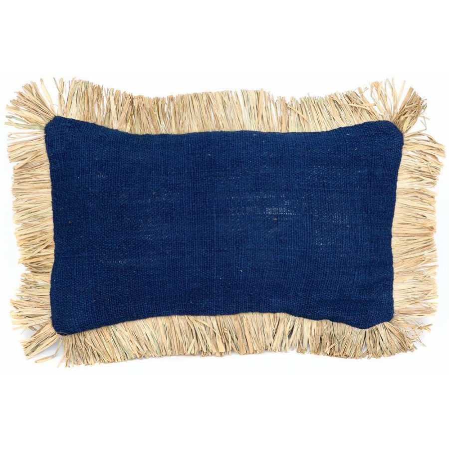 Bazar Bizar Saint Tropez Rectangular Cushion Cover - Blue & Natural