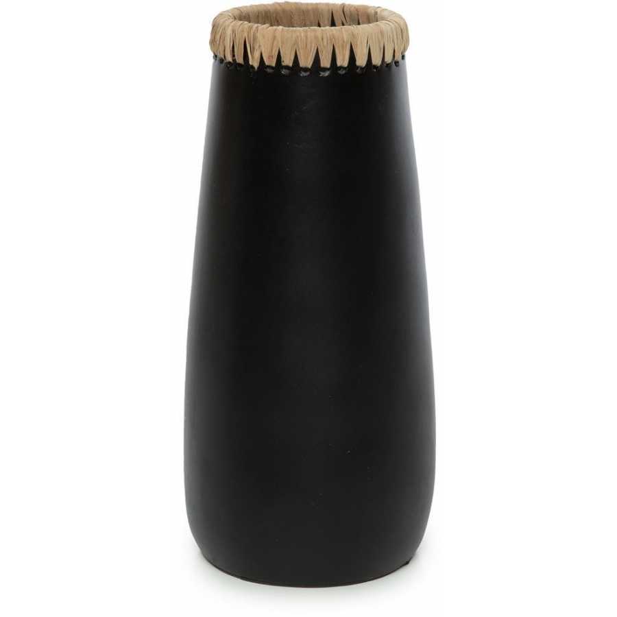 Bazar Bizar Sneaky Vase - Black & Natural - Large