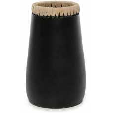 Bazar Bizar Sneaky Vase - Black & Natural