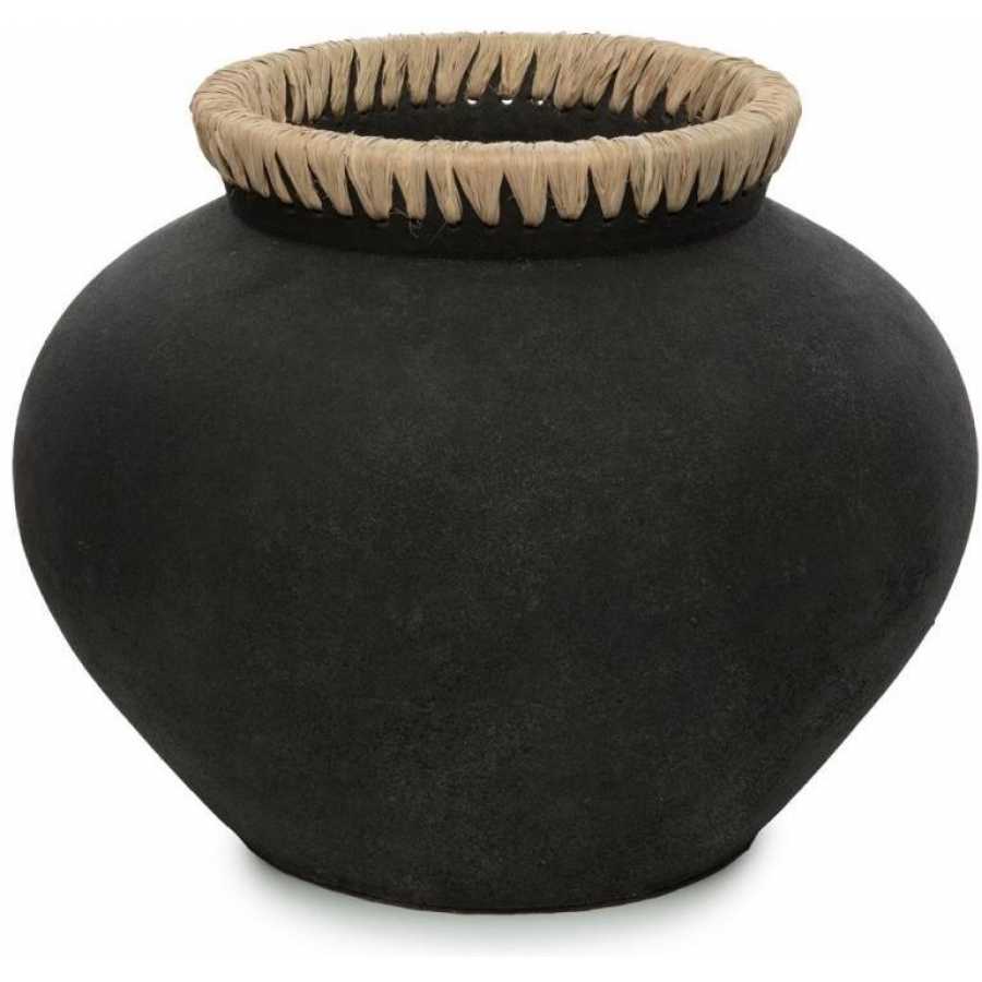 Bazar Bizar Styly Vase - Black & Natural - Large