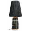 Bazar Bizar Naxos Table Lamp - Black & Natural