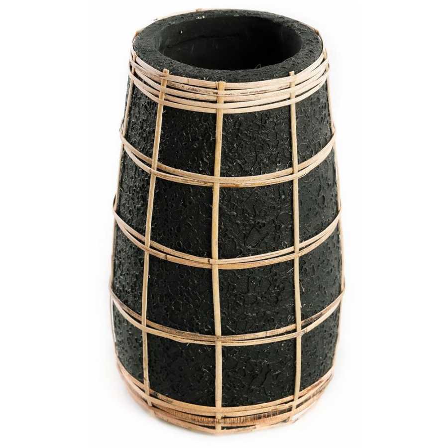 Bazar Bizar Cutie Vase - Black & Natural - Small