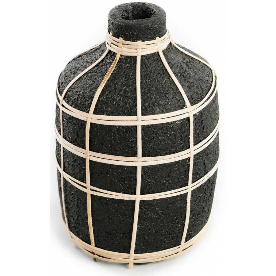 Bazar Bizar Whoopy Vase - Black & Natural - Medium