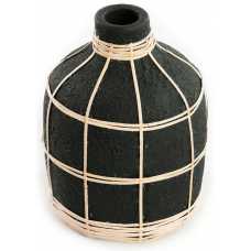 Bazar Bizar Whoopy Vase - Black & Natural