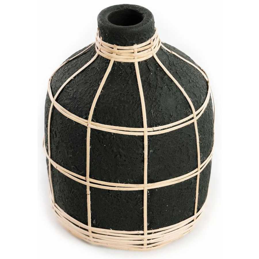 Bazar Bizar Whoopy Vase - Black & Natural - Small