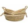 Bazar Bizar Raffia Tray Basket