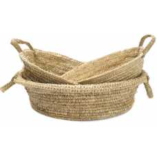 Bazar Bizar Raffia Tray Basket